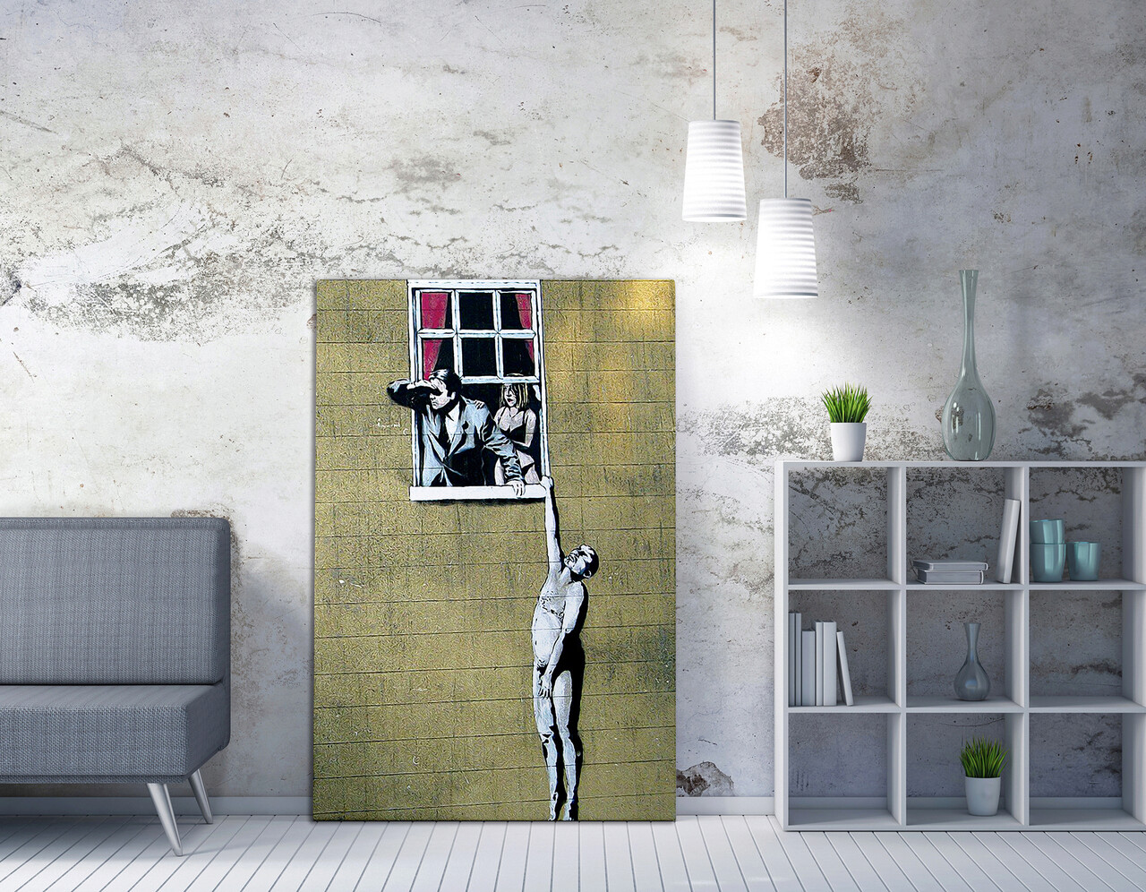 Tablou decorativ, WY56 (50 x 70), Canvas imprimat, Multicolor - imagine 6